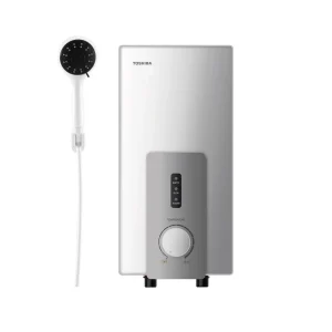 TOSHIBA เครื่องทำน้ำอุ่น 3,800 วัตต์ รุ่น DSK38S5KW พร้อมชุดฝักบัว